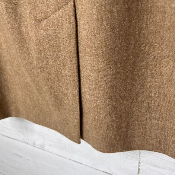 Vintage Pendleton Skirts Womens Size 10 Camel Brown 100% Virgin Wool Midi - Picture 11 of 14